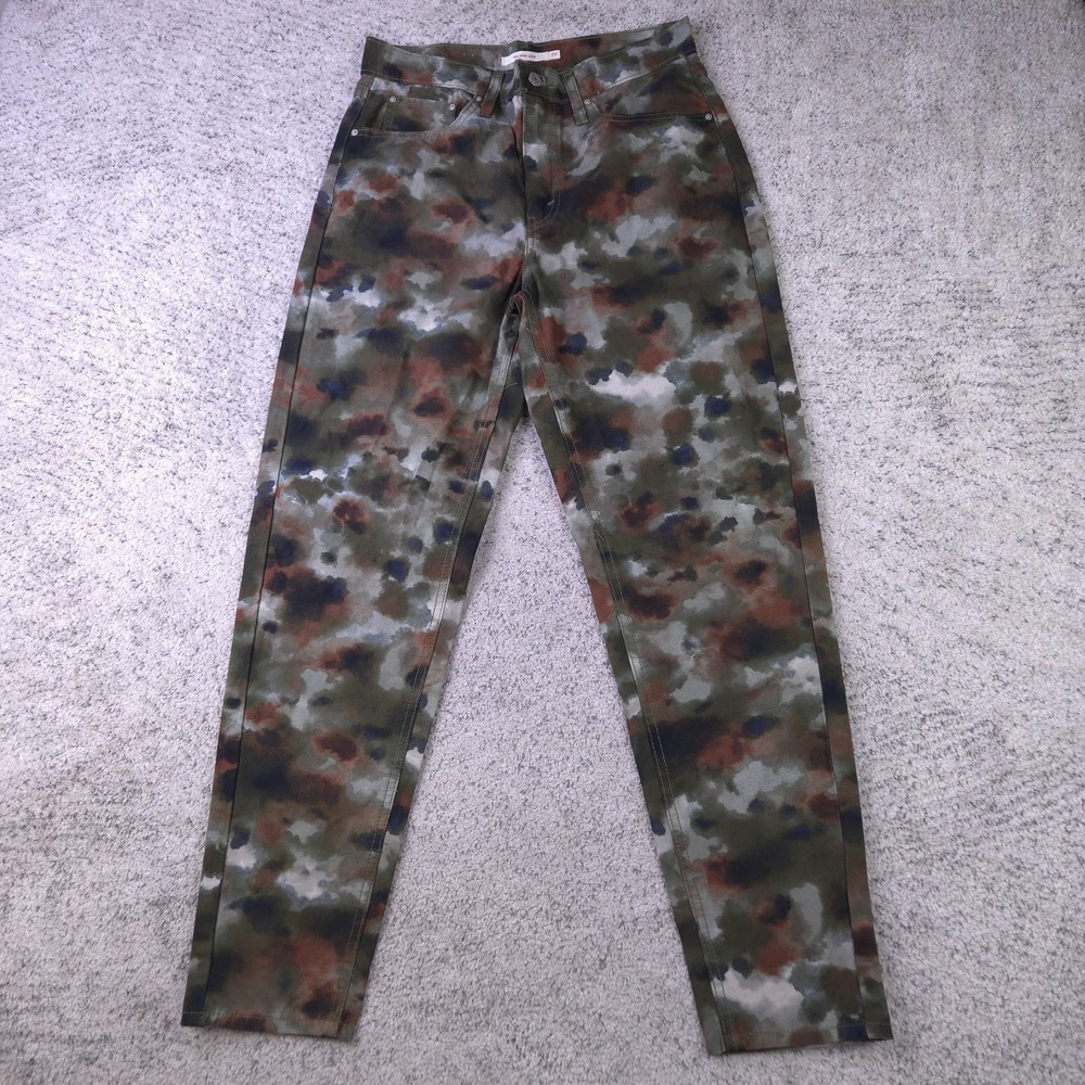 Levis Camo Jeans Womens 29x30 High Waist 80s‎ Mom Tapered Camouflage Pants EUC